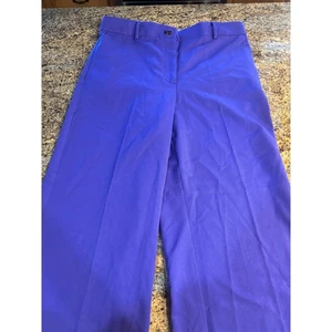 Nuevo con etiquetas Pantalones Ann Taylor Pierna Ancha Púrpura Talla 12 Carrera Iglesia Negocios Informales - Imagen 1 de 8