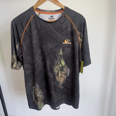 MOSSY OAK Performance Camo Tee Shirt No Fly Insect Repellent Sz M Hunting NWT - Image 1 of 4