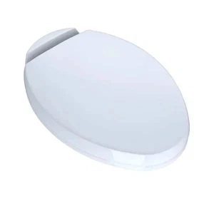 TOTO SS204#01 SoftClose oval länglich geschlossener WC-Sitz und Deckel - Baumwolle - Bild 1 von 5