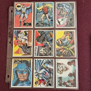 1966 Topps Batman Black Bat Logo Set Vintage Trading Card Set 50 Cards - Imagen 1 de 19
