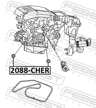 Für FEBEST 2088-CHER TIMING BELT CIRCUMFERENTIAL PULLEY - Bild 1 von 4