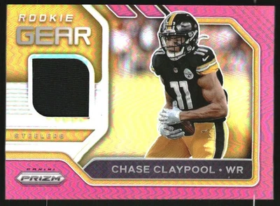 2020 Panini Prizm Rookie Gear Pink #25 Chase Claypool Jersey - Image 1 of 2