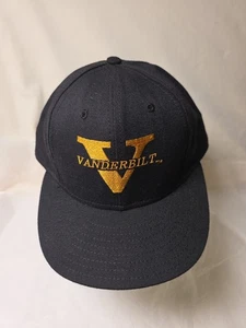 Vanderbilt University Commodores schwarz Vintage 7 1/8 eng anliegende Papa Mütze - Bild 1 von 6