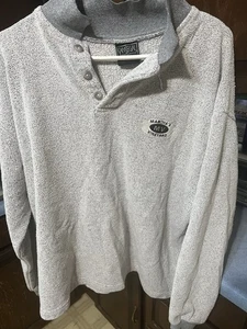San Segal’s Martha’s Vineyard Buttoned Pullover White/Gray Size XL - Picture 1 of 3