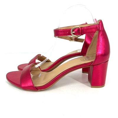 Sandalias Naturalizer Vera con correa al tobillo tacón bloque para mujer talla 9,5 M rosa fucsia Foto 1 de 4