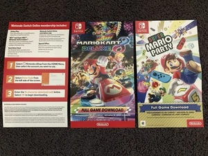 Nintendo Switch Mario Kart 8 + Mario Party + 3 Month Membership DOWNLOAD - Picture 1 of 2