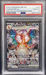 2023 POKEMON OBF EN CHARIZARD ex SPECIAL ILLUSTRATION RARE PA #223 PSA 10 - Picture 1 of 2