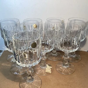 VTG Schott Zwiesel FLAMENCO? Crystal Wine Glasses Echt Bleikristall Germany 8ea - Picture 1 of 15