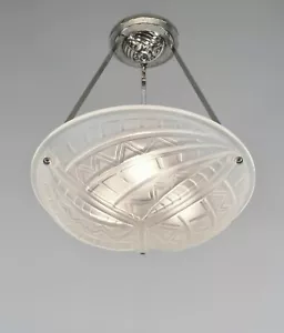NOVERDY : FRENCH 1930 ART DECO PENDANT CHANDELIER ...... lamp muller era - Picture 1 of 7