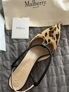 Mulberry Leopard Print Kitten Heel - Picture 1 of 11