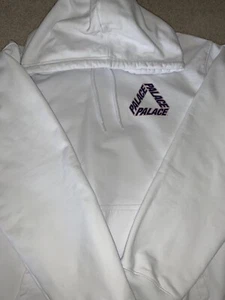 Palace Skateboards P3 Team Tri Ferg Hoodie Sweatshirt White Large - Picture 1 of 5