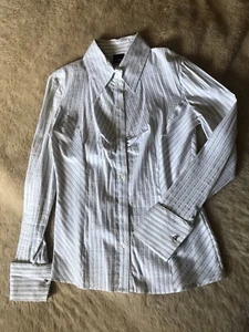 Bluse Gr. 36 von S. Oliver, weiß mit Streifen - Bild 1 von 4