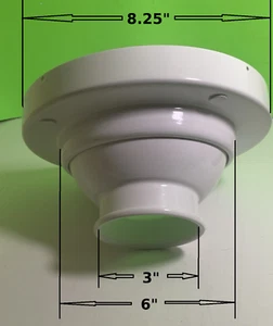 Prezzo 6" ND RD FR Ugello Diffusore Getto Rotondo Ventilazione Sfera Regolabile Alluminio - Foto 1 di 15