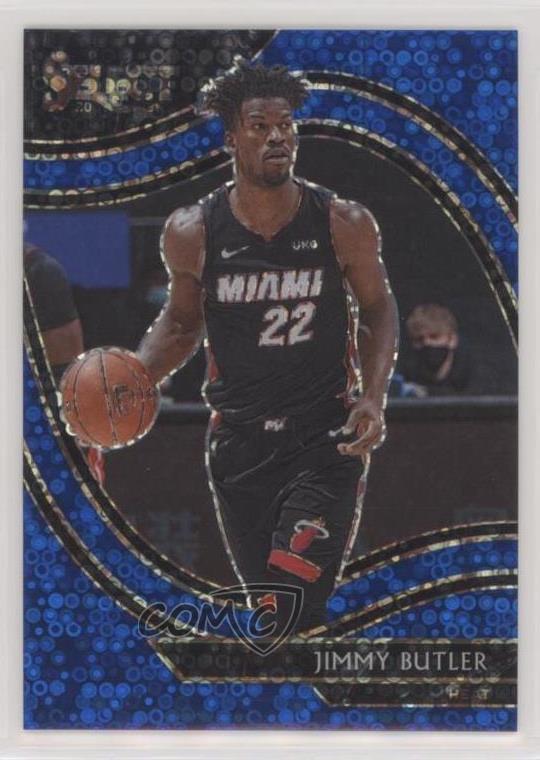 2020-21 Panini Select Courtside Blue Disco Prizm 11/25 Jimmy Butler #257