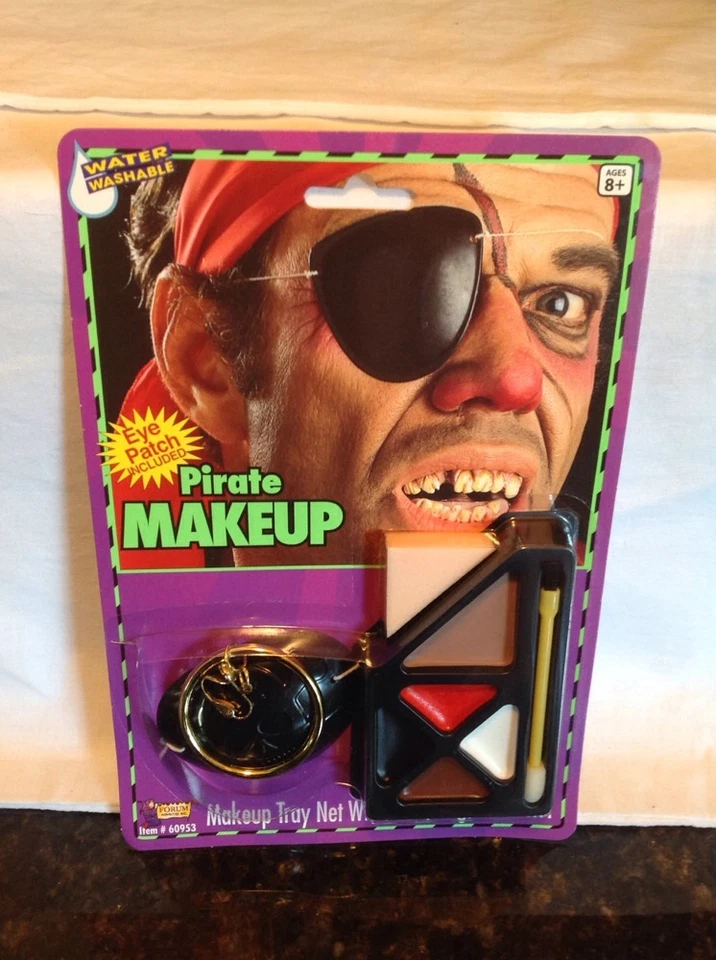 Kit de Maquillaje Pirata con Parche para Ojos y 1 Oreja - UNISEX Foto 1 de 4