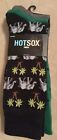 Hot Sox Men's Black Elephant Design Cotton Blend Dress Socks 10-13 Pack of 3