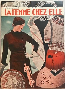 La Femme Chez Elle n° 570 du 1 Mars 1934 revue mode couture broderie lingerie - Picture 1 of 4