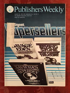Rare PUBLISHERS WEEKLY Book Journal Magazine August 23 1976 Margaret Atwood - Picture 1 of 2