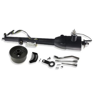 For GM 28" Finish Tilt Automatic Style Black Steering Column with Key Hot Rod - Imagen 1 de 7