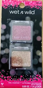 2 Wet n Wild Color Icon Glitter Single Eyeshadow - GROUPIE 355B & TOASTY 355C - Picture 1 of 5