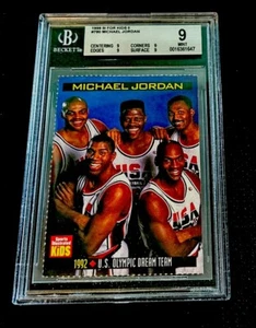 MICHAEL JORDAN Rare SI for Kids USA Olympic 1992 Dream Team GOLD 1999 MINT BGS 9 - Picture 1 of 2