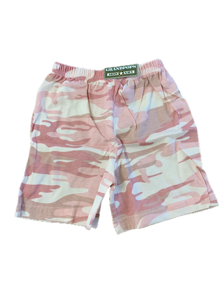Pantalones cortos de camuflaje rosa para bebés/niños pequeños Foto 1 de 1