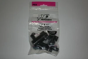 SharkBite 24606A2 Plastic PEX Barb x Barb Ball Valve 1/2 Dia. in. PACK WITH 2 VA - Picture 1 of 6