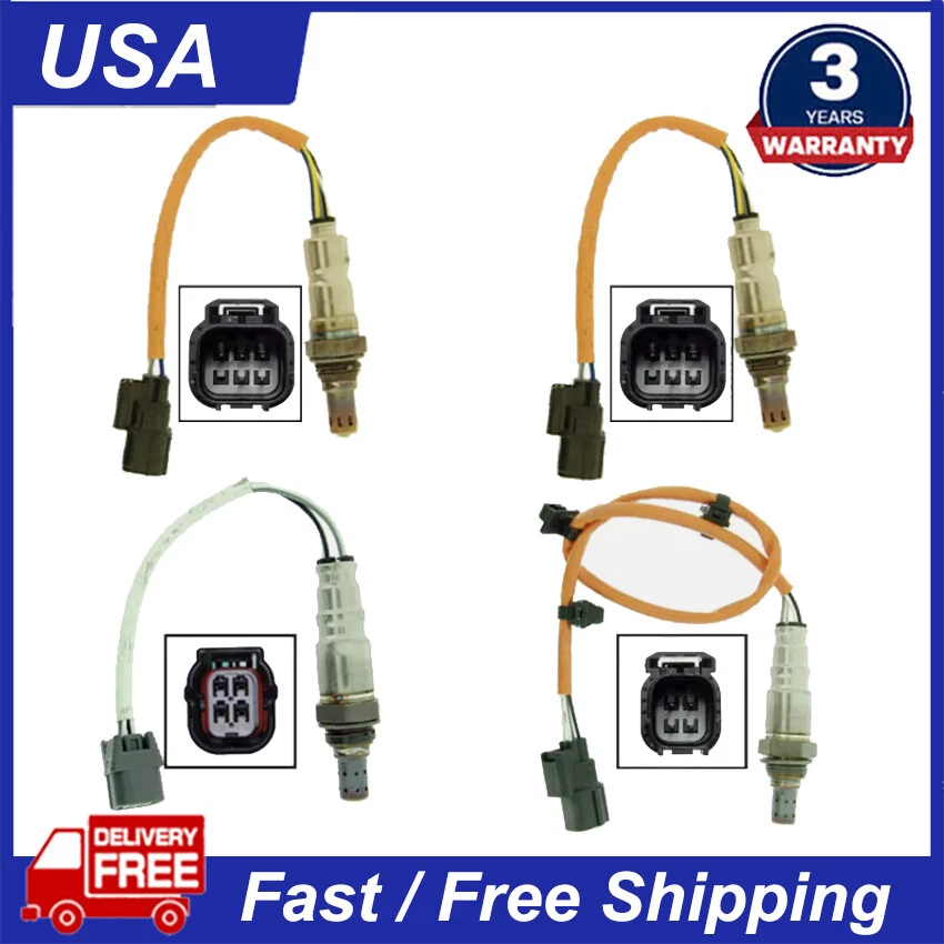 4PCS Oxygen Sensor Up+Down For 2016 -2020 Honda Pilot 2017 -2019 Ridgeline 3.5L  - Изображение 1 из 4