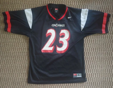 Cincinnati Bearcats Nike Football Jersey YOUTH Large Black UC #23 EUC Cover