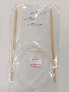 BAMBOO 2.75MM 130CM CIRCULAR TWIN PIN KNITTING NEEDLES - Picture 1 of 1