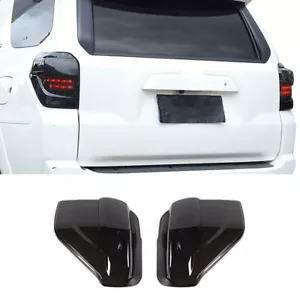 Smoked Black Rear Taillight Lamp Guard Decor Cover Trim Bezels for 4Runner 2014+ - Picture 1 of 11