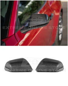 Cubiertas de espejo retrovisor superpuestas estilo fábrica GM de fibra de carbono seca para Ford Mustang de 15 unidades - Imagen 1 de 24