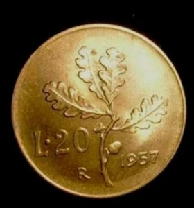 REPUBBLICA ITALIANA 20 Lire dal 1957 al 2001 FDC (UNC) / PROOF - Foto 1 di 59