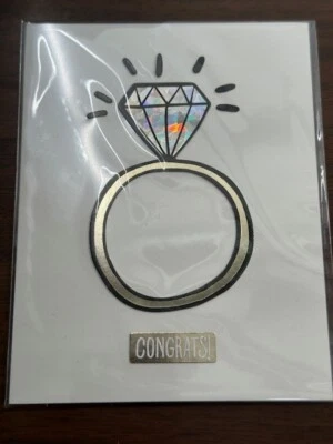 Pegatinas American Crafts anillo de diamantes felicitaciones boda compromiso álbum de recortes Foto 1 de 3