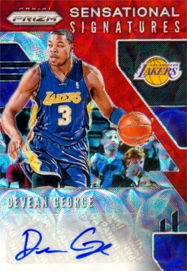 Devean George autographed Basketball Card 2019 Panini Prizm Sensational #SSDGR - Image 1 of 1