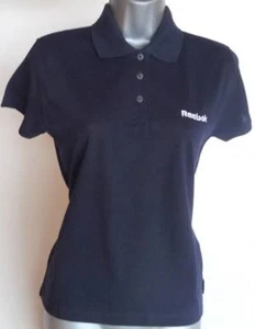 WOMENS TENNIS SHIRT, POLO SHIRT, REEBOK, SEMI FITTED POLO SHIRT, NAVY, UK 12 - Picture 1 of 3