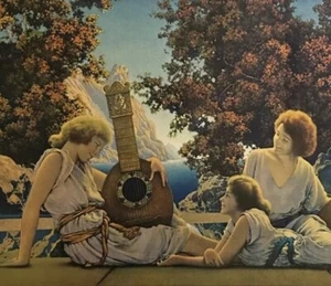 Maxfield Parrish Print “The Lute Players" 18”x24” - Picture 1 of 14
