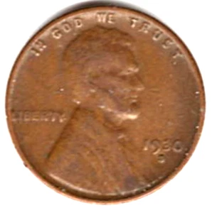 1930er Jahre Lincoln Cent in FEINEM Zustand ~ STCKFOTO stk 2 - Bild 1 von 2