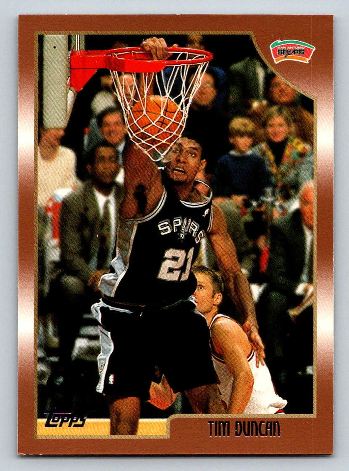 1998-99 Topps #49 Tim Duncan (ref 199900) - Image 1 of 2