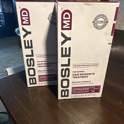 Bosley MD Hair Regrowth Treatment For Women 6 Month Supply (3 Boxes) Exp 3/24 - Image 1 of 4