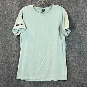 T-shirt uomo Alphalete verde manica arrotolata muscoli palestra manica corta taglia M - Foto 1 di 12