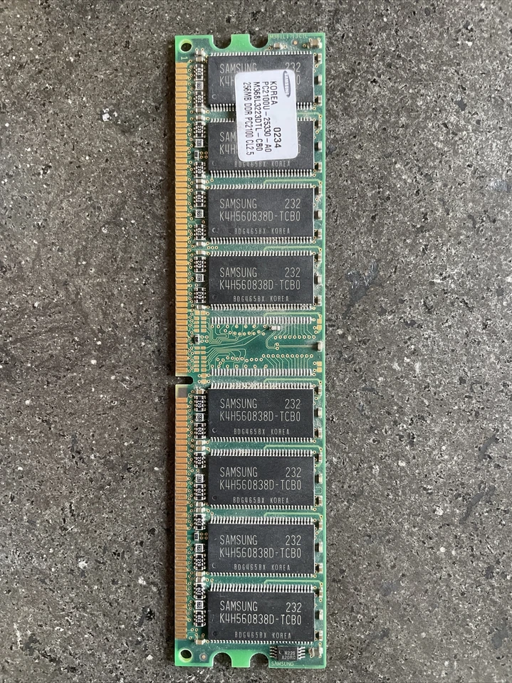 MEMORIA RAM  Samsung  DDR 256 MB PC 2100 CL 2,5  - Immagine 1 di 2