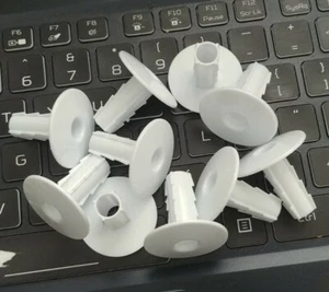 (10 PCS) White Single Feed Thru Wall Bushing for Coax Cable RG6 RG59  - Picture 1 of 2