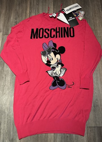 Abito Disney Minnie Mo lana merino H&M Moschino nuovo taglia S