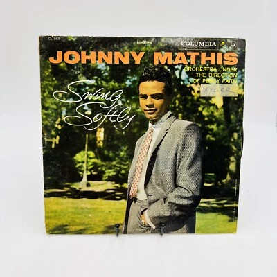 Johnny Mathis - Swing Softly Vinyl LP Record 1958 Columbia Vinyl LP - Image 1 of 4