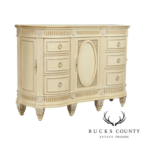 Pulaski French Louis XVI Cream Painted Joliette Vanity Dresser Cover