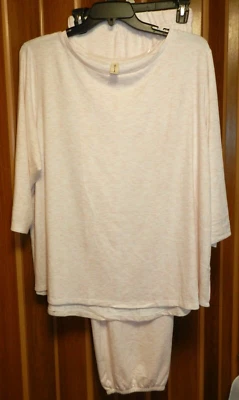 Женский оттенок пижамы комплект размер 3 X супер мягкий 3/4 рукав розовый так мягкий новый (nn24) - Изображение 1 из 4