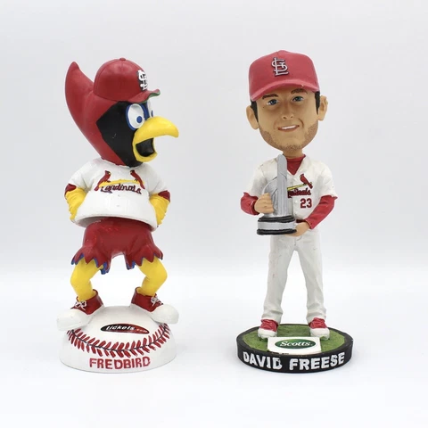 St. Louis Cardinals David Freese MVP And Fredbird Bobble Belly Bobblehead Cover