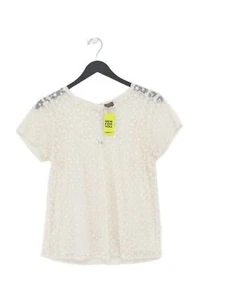 Little Miss Captain Women's Blouse S White Polyamide with Cotton Basic - Picture 1 of 5