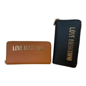 LOVE MOSCHINO PORTAFOGLI DONNA 2 DIVISORI CHIUSO con ZIP 8 CREDIT CARD JC5611 - Imagen 1 de 14
